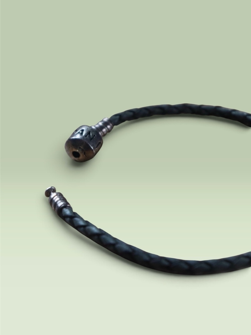 Pandora Black Braided Leather Bracelet